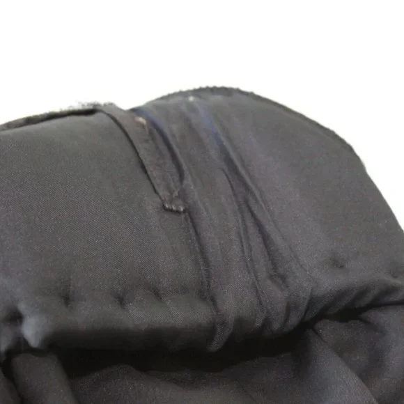 Vintage Laurence Kazar Silk Beaded Embroidered Blazer Jacket Black XL H13428 - Picture 10 of 12